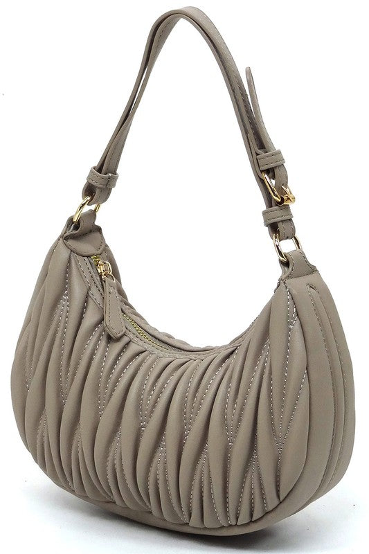 Womens Chevron Quilted Shoulder Hobo Bag | Zarnesh