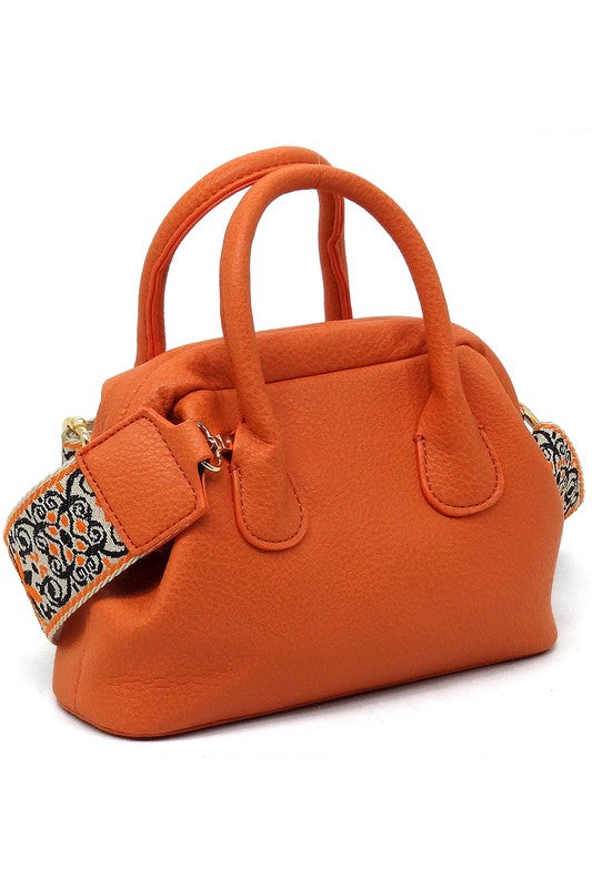 Women's Guitar Wide Strap Satchel Crossbody Bag | Zarnesh