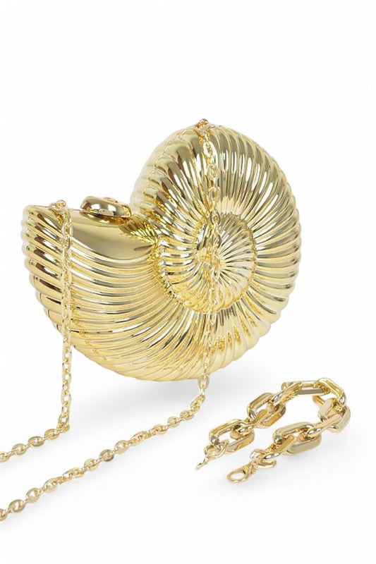 Womens Iconic Detachable Handle Sea Shell Box Clutch | Zarnesh