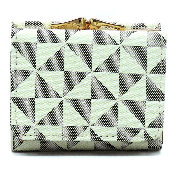 Womens PM Monogram Kiss Lock Tri-fold Wallet | Zarnesh