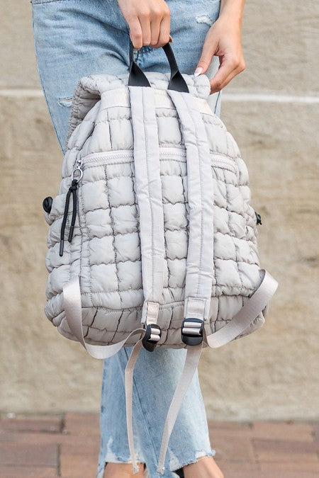 Womens Stevie Quilted Puffer Backpack | Zarnesh