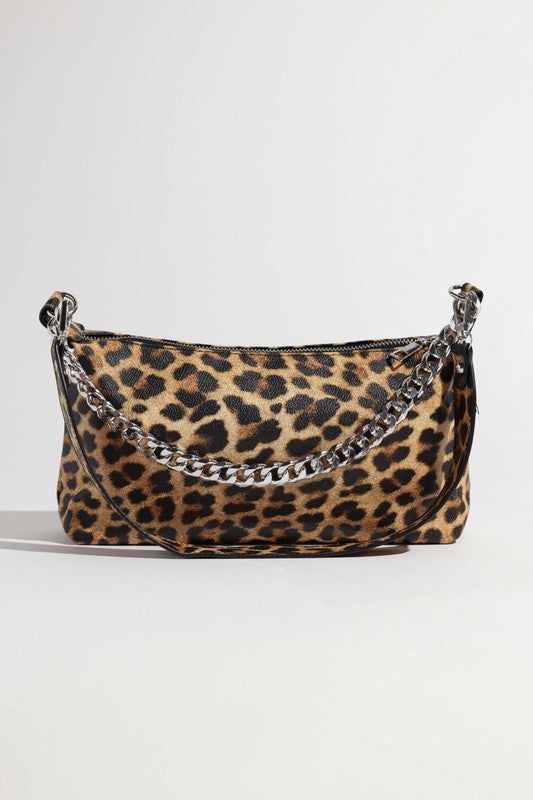 Womens  Leopard Saddle Shoulder Bag  | Zarnesh 