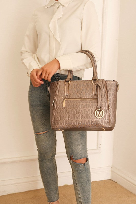 Womens MKF Cairo M Signature Satchel Bag by Mia K | Zarnesh