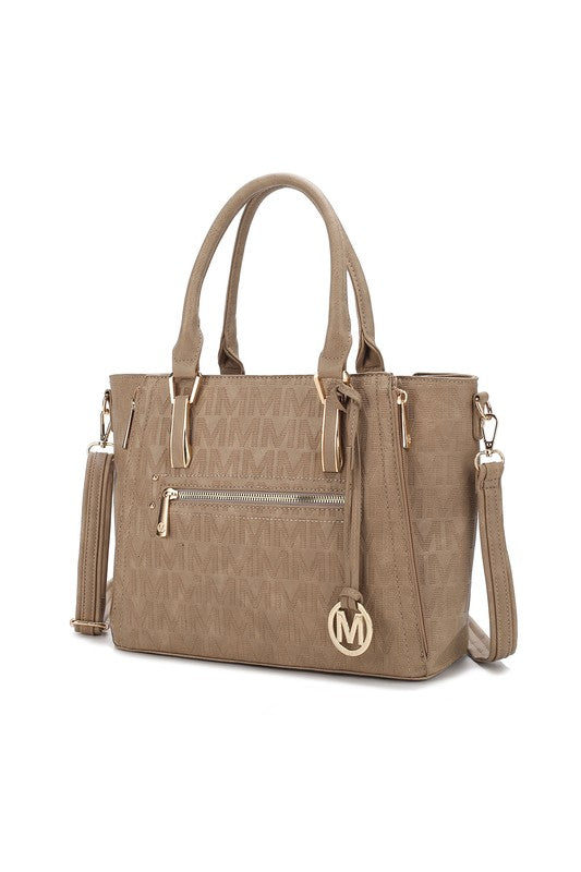 Womens MKF Cairo M Signature Satchel Bag by Mia K | Zarnesh