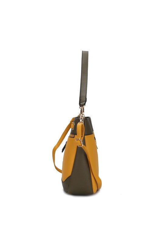 Womens MKF Collection Evie Two-Tone Shoulder Bag by Mia K | Zarnesh
