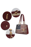 Womens MKF Collection Nevaeh Flag Shoulder Bag by Mia K | Zarnesh