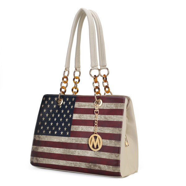 Womens MKF Collection Nevaeh Flag Shoulder Bag by Mia K | Zarnesh