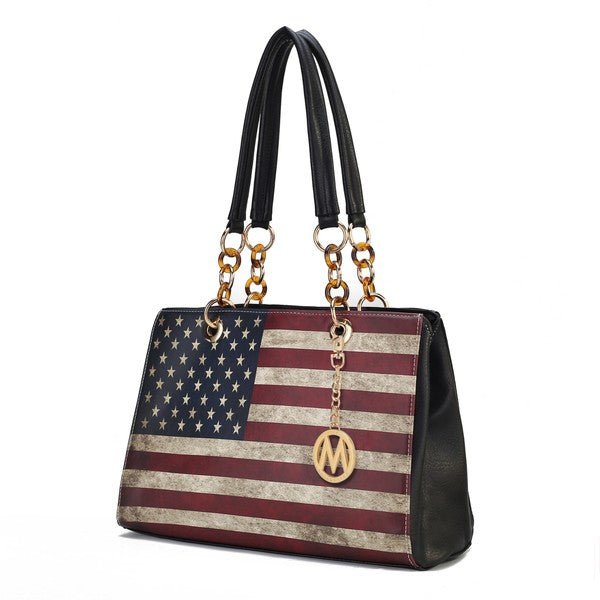 Womens MKF Collection Nevaeh Flag Shoulder Bag by Mia K | Zarnesh