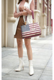 Womens MKF Collection Nevaeh Flag Shoulder Bag by Mia K | Zarnesh