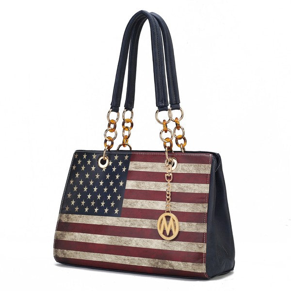 Womens MKF Collection Nevaeh Flag Shoulder Bag by Mia K | Zarnesh