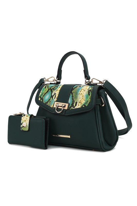 Womens MKF Geny Faux-Snake Shoulder Bag with Wallet by Mia K |  Zarnesh