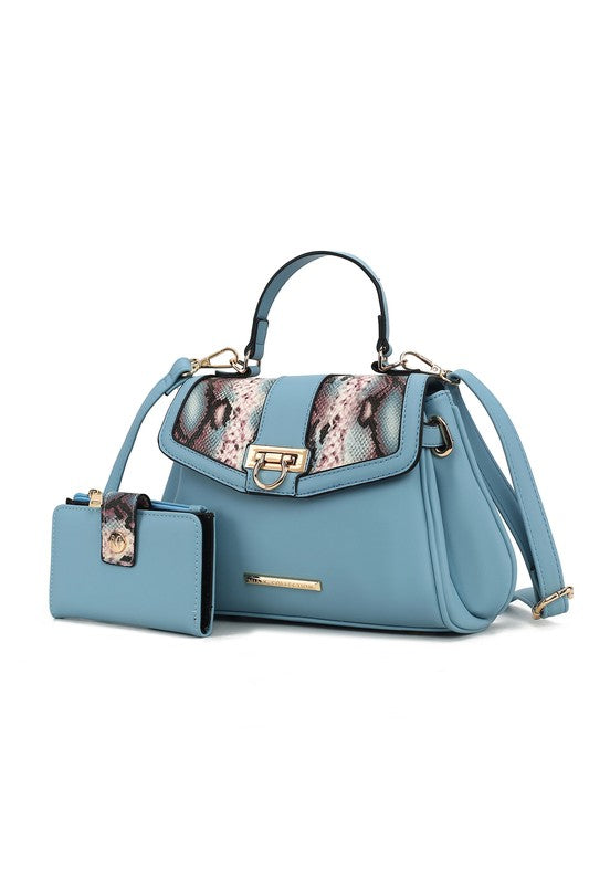 Womens MKF Geny Faux-Snake Shoulder Bag with Wallet by Mia K |  Zarnesh