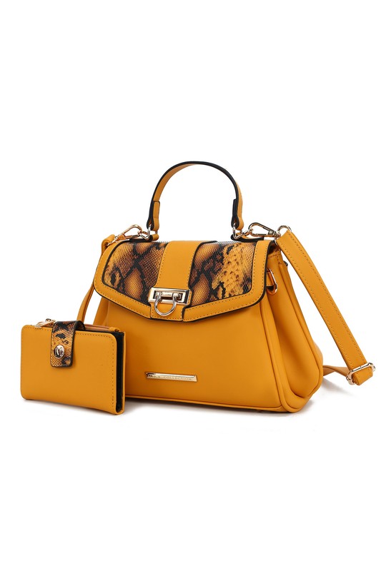 Womens MKF Geny Faux-Snake Shoulder Bag with Wallet by Mia K |  Zarnesh