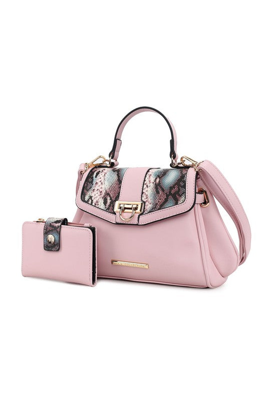 Womens MKF Geny Faux-Snake Shoulder Bag with Wallet by Mia K |  Zarnesh