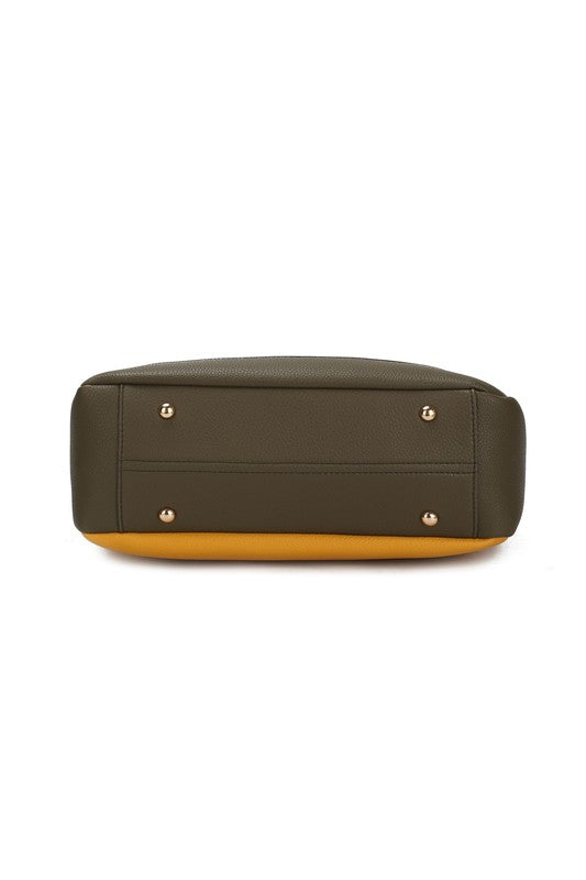 Womens MKF Collection Evie Two-Tone Shoulder Bag by Mia K | Zarnesh