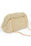 Womens Oversize Rhinestone Convertible Soft Clutch Bag| Zarnesh 
