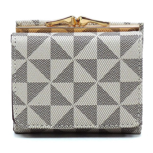 Womens PM Monogram Kiss Lock Tri-fold Wallet | Zarnesh
