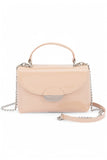 Womens Patent Faux Leather Top Handle Crossbody Bag | Zarnesh