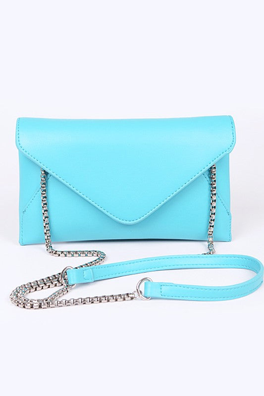 Womens Pop Color Classic Envelope Clutch Bag | Zarnesh