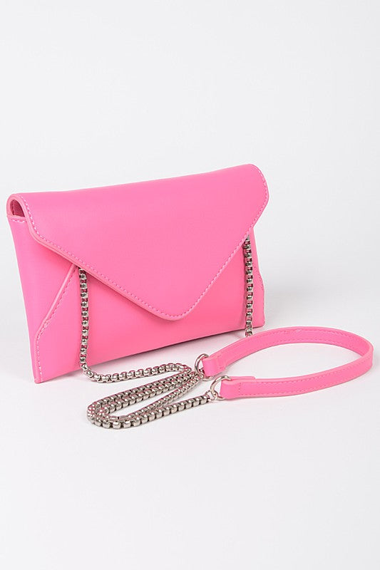 Womens Pop Color Classic Envelope Clutch Bag | Zarnesh