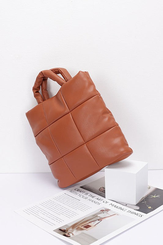 Womens Quilted Soft Puffer Top Handle Swing Bag | Zarnesh