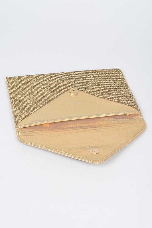 Womens Rhinestone Statement Envelope Clutch Bag | Zarnesh