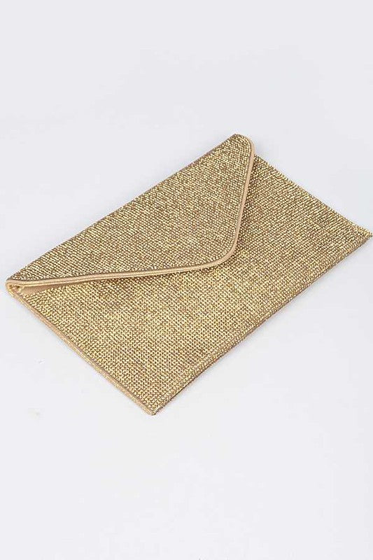 Womens Rhinestone Statement Envelope Clutch Bag | Zarnesh