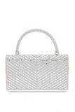 Womens Rhinestone Top Handle Statement Clutch Bag | Zarnesh