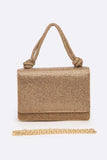Womens Rhinestone Top Handle Small Bridal Party Clutch | Zarnesh