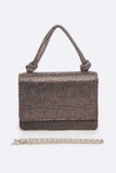 Womens Rhinestone Top Handle Small Bridal Party Clutch | Zarnesh