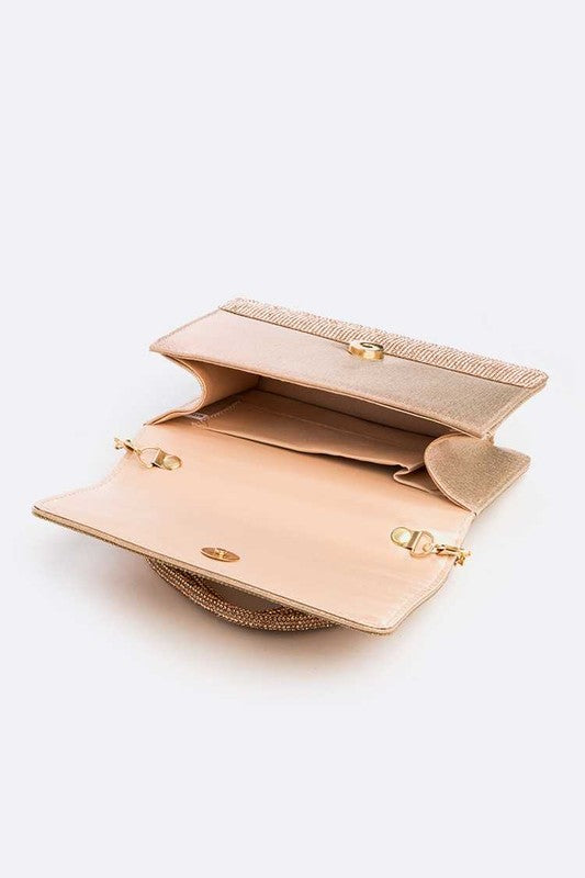 Womens Rhinestone Top Handle Small Bridal Party Clutch | Zarnesh