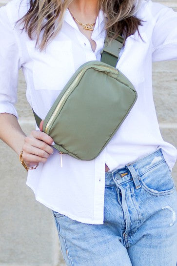 Womens Roam 2L Nylon Sling Belt Bum Fanny Bag | Zarnesh