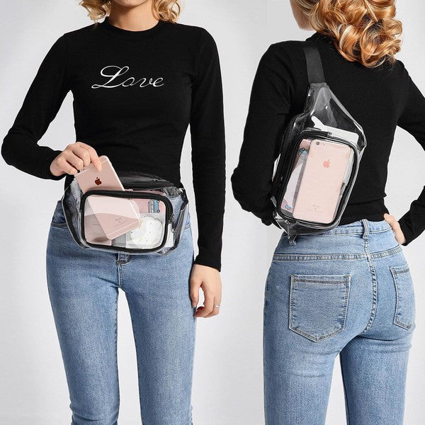 Women's Stadium Approved Clear Fanny Pack | Zarnesh