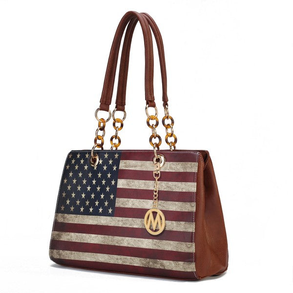 Womens MKF Collection Nevaeh Flag Shoulder Bag by Mia K | Zarnesh