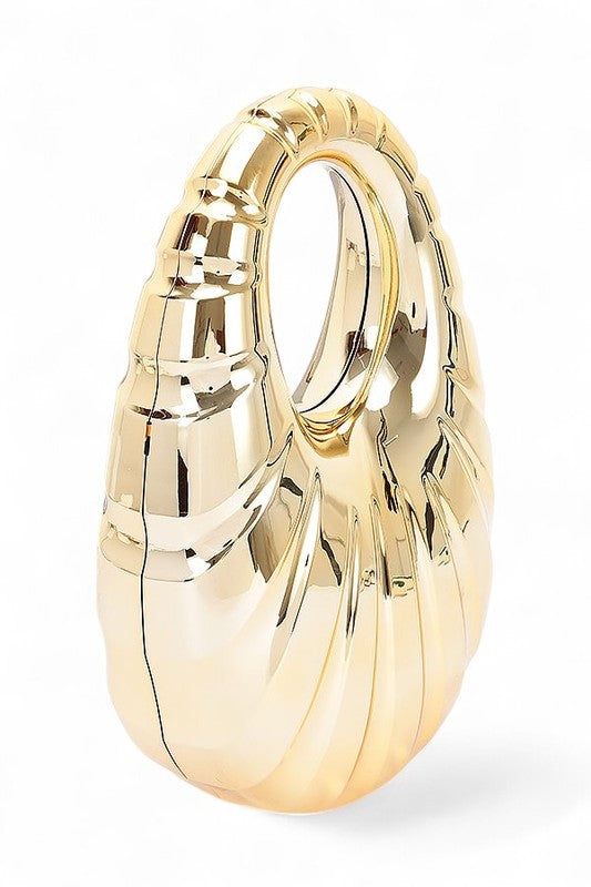 Women Top Handle Molded Acrylic Shoulder Chain Box Clutch Zarnesh