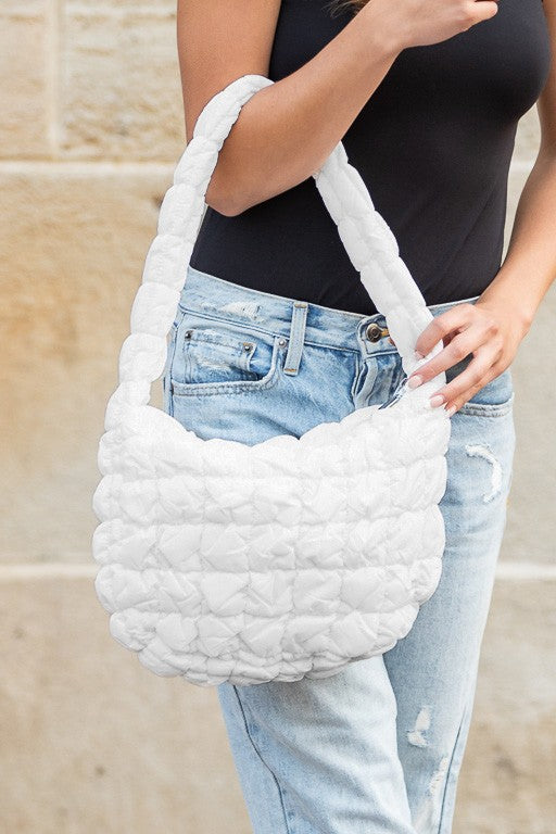 Womens Dale Quilted Puffer Shoulder Bag | Zarnesh