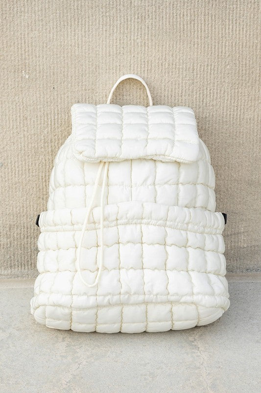 Womens Stevie Quilted Puffer Backpack | Zarnesh