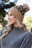 Women Leopard Knit Beanie | Zarnesh - Zarnesh