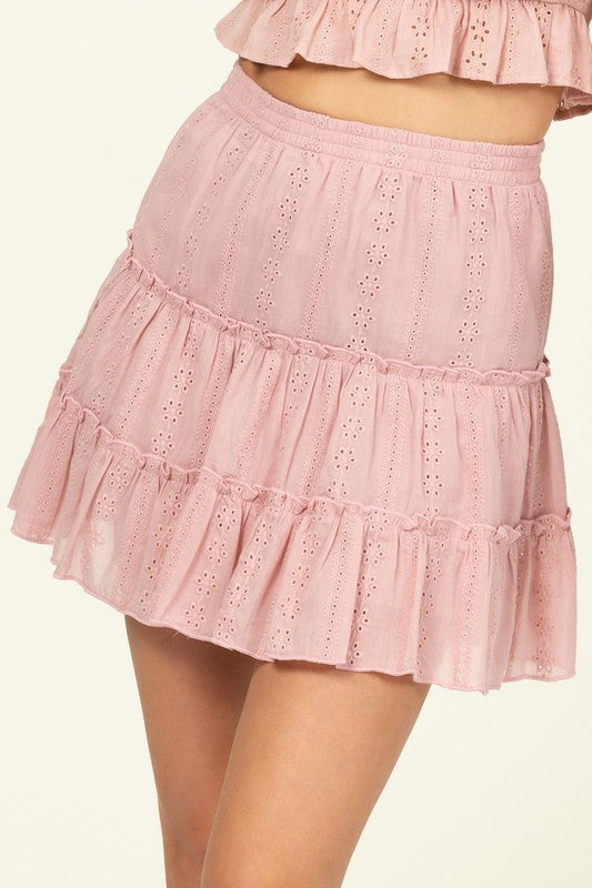 Women's Forever Classy High Waist Tiered Mini Skirt | Zarnesh