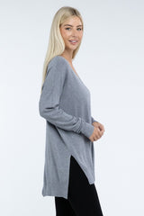 Women’s Hi-Low Hem Front Seam Sweater | Zarnesh