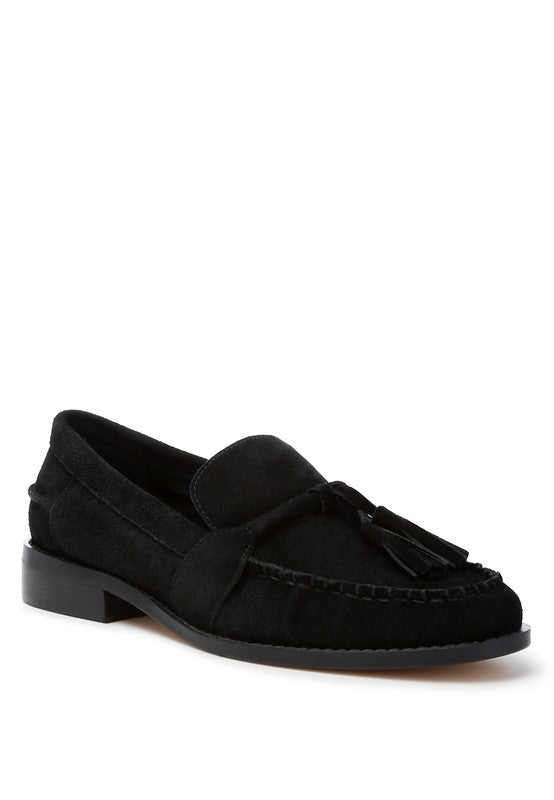 Women’s Rhone Tassels Detail Suede Loafers | Zarnesh