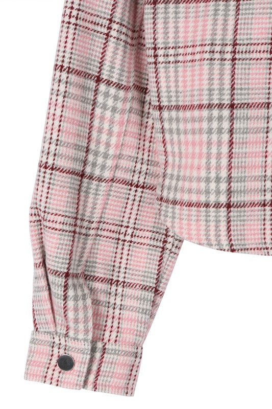 Women’s Plaid Crop Jacket | Zarnesh