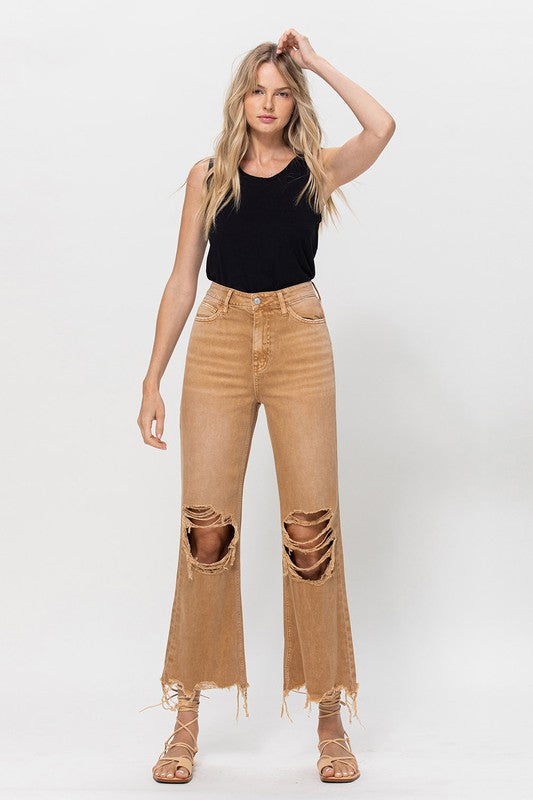 Women's 90's Vintage Crop Flare | Zarnesh