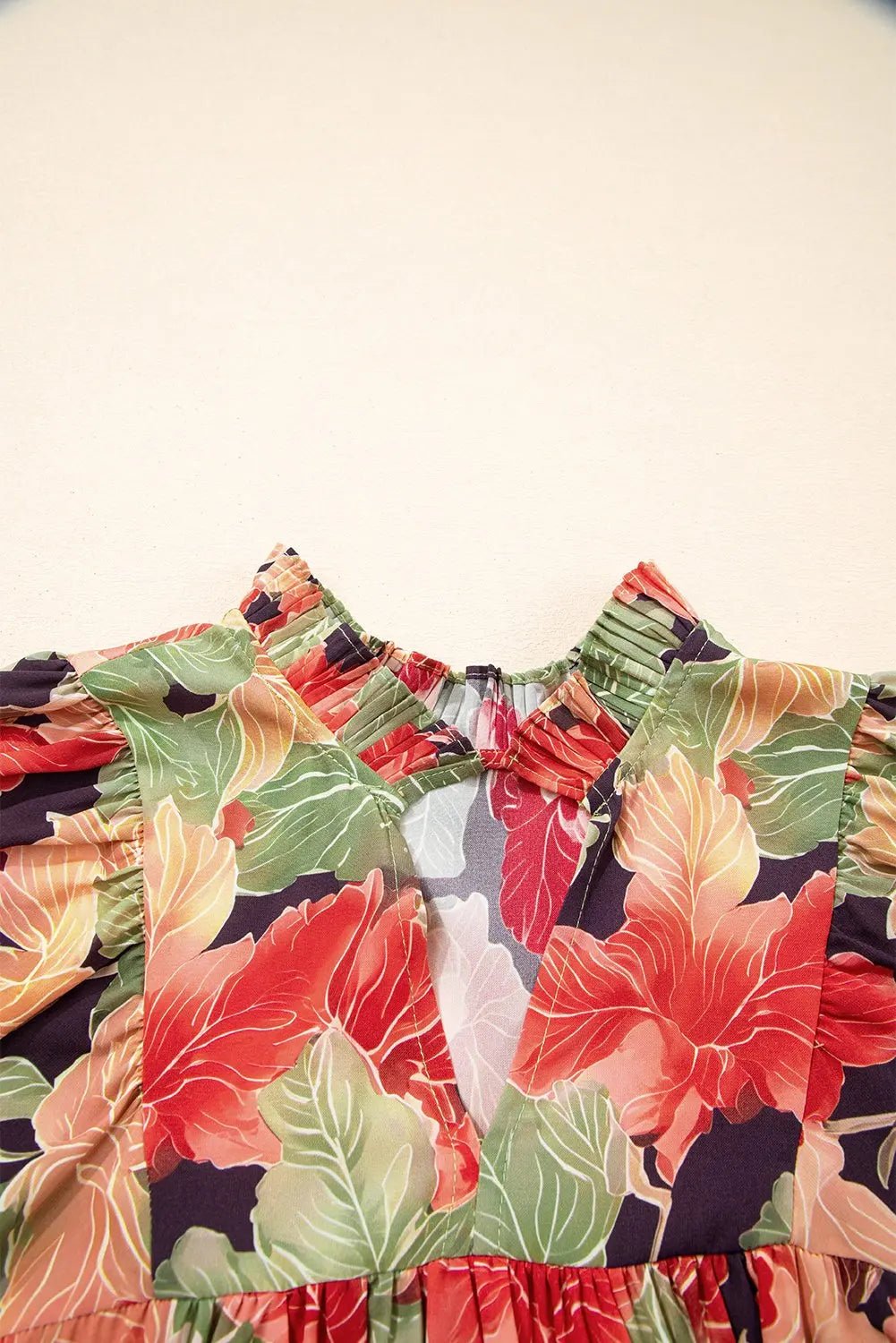 Annika Floral Half Sleeve Babydoll Mini Dress | Zarnesh