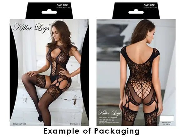 Aquamarine Fishnet Sheer Dress w/ Thong | Zarnesh