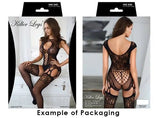 Aquamarine Fishnet Sheer Dress w/ Thong | Zarnesh