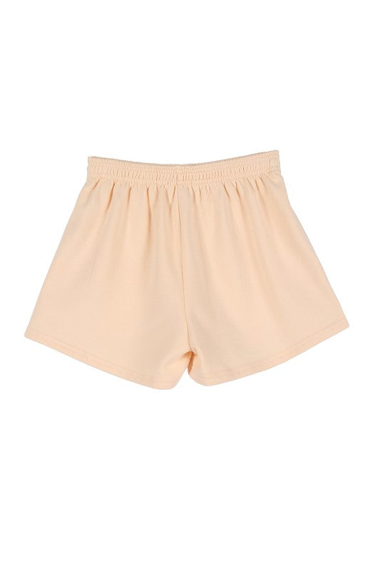 Women's Summer Comfortable Cream Sweat Shorts | Zarnesh