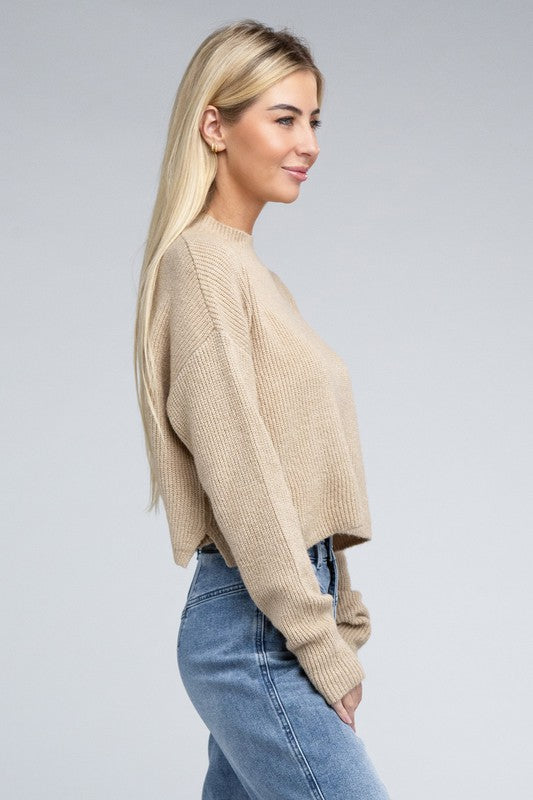 Women Mock Neck Pullover | Zarnesh