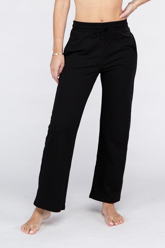 Women’s Lounge Wide Pants with Drawstrings | Zarnesh