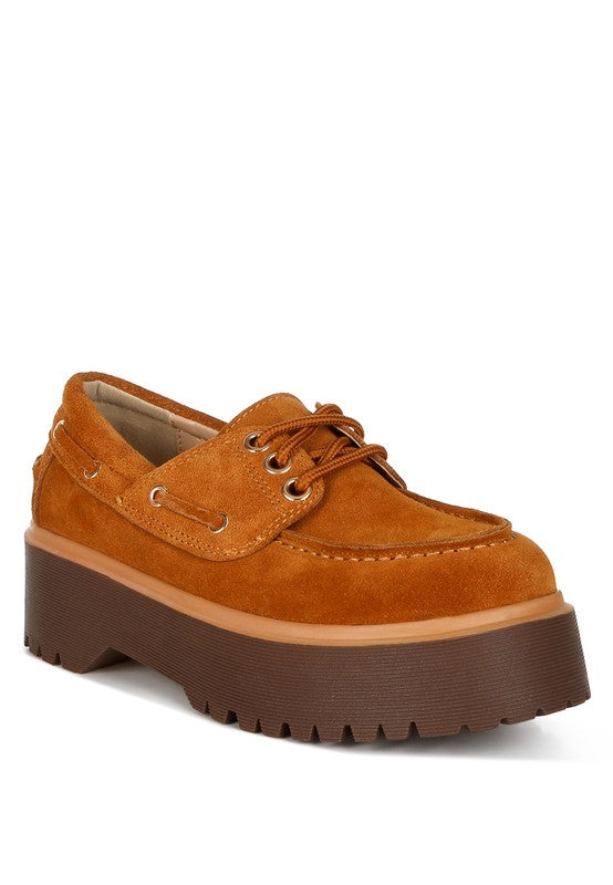 Women’s Cuckatoos Chunky Suede Oxford Loafers | Zarnesh